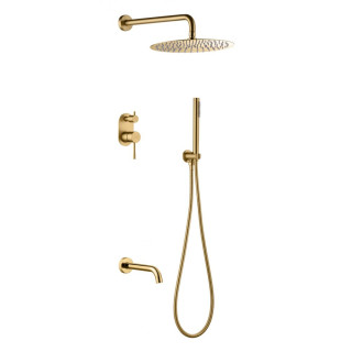 Boheme Uno Душевая система с изливом Matt Gold
