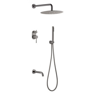Boheme Uno Душевая система с изливом Gun Metall