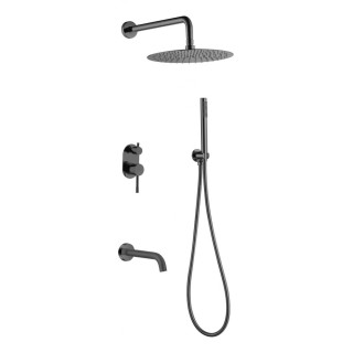 Boheme Uno Душевая система с изливом Shine Gun Metall