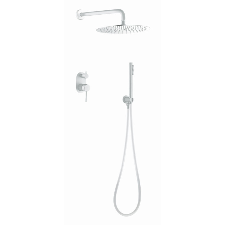 Душевая система Boheme 464-MW White скрытый монтаж