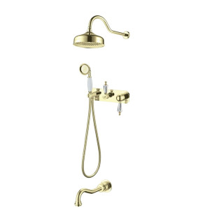 Boheme 328 душевая система Gold, скрытый монтаж