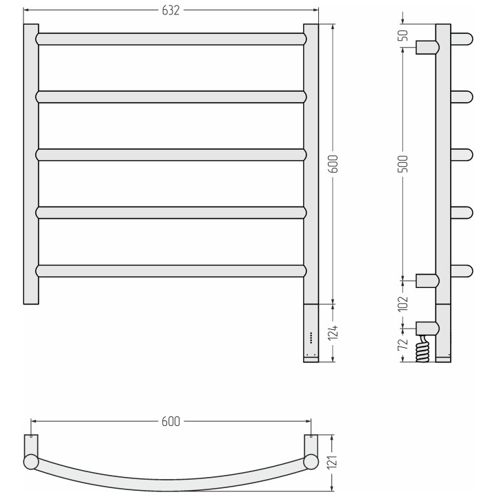 Полотенцесушитель Сунержа Галант 3.1, 05-6001-6060