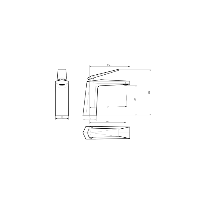 Boheme 371 смеситель для раковины Chrome