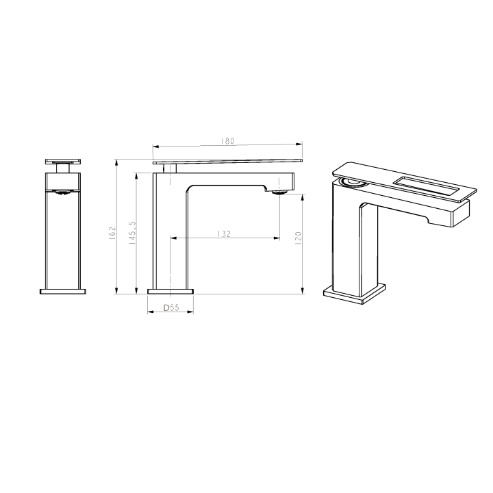 Смеситель Boheme 141-WG.2 Q 2 белый глянец