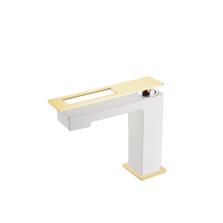 Boheme Q Смеситель для раковины низкий W (белый глянец)