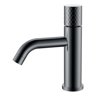 Boheme Stick DIAMOND Смеситель для раковины низкий Shine Gun Metall