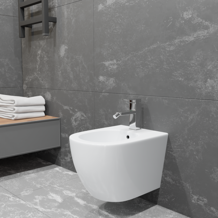 Биде Charus Canberra 37x48 см белый глянцевый, BD700-141W