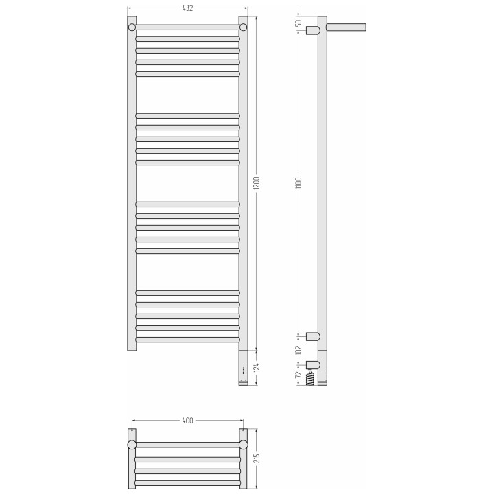 Полотенцесушитель Сунержа Богема 3.1, 00-6007-1240