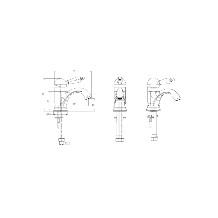Boheme 241 смеситель для раковины Chrome