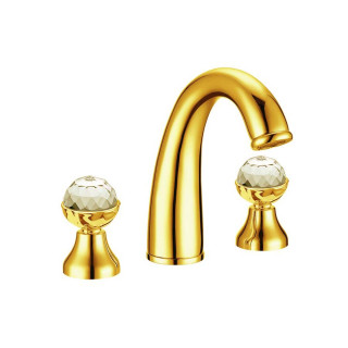 Boheme Imperiale Presente Смеситель для раковины стандартный на 3 отверстия Gold