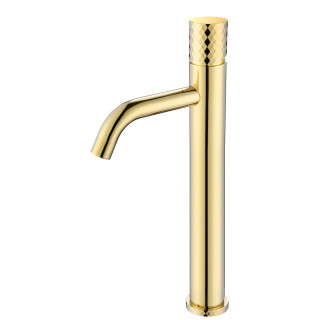 Boheme Stick DIAMOND Смеситель для раковины высокий Gold