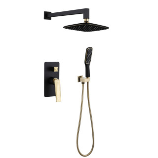 Boheme 384-B душевая система Venturo Black скрытая