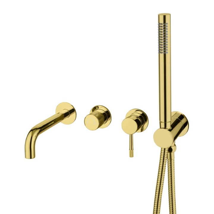 Boheme 464-3-G смеситель скрытый для ванны Gold