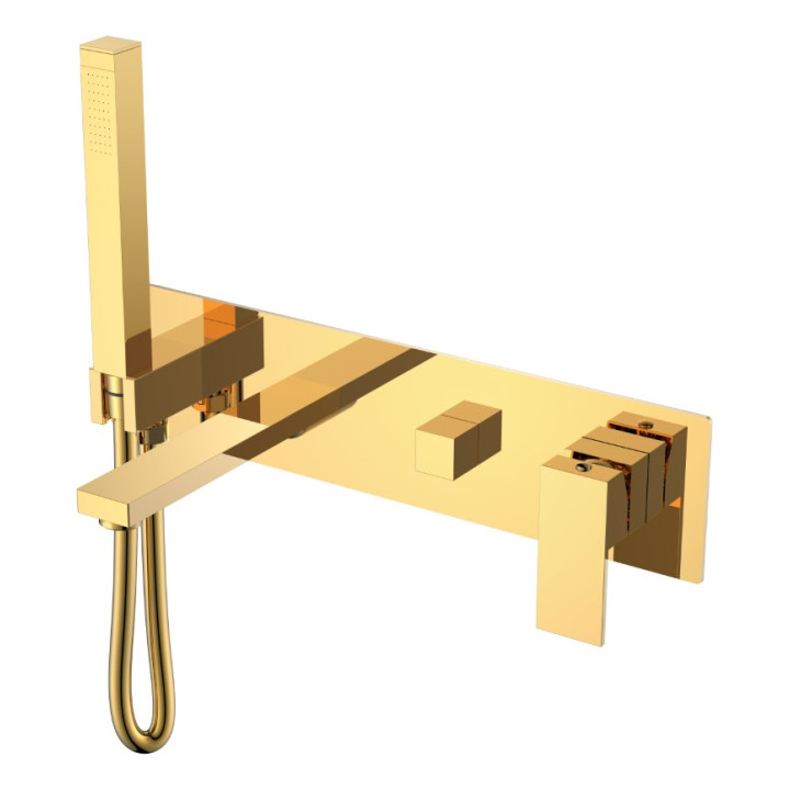 Boheme Qubic 474-2-G смеситель Gold встраиваемый