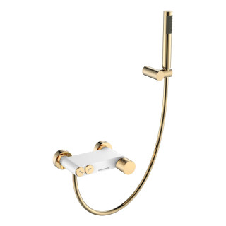 Boheme Stick DIAMOND Смеситель настенный для ванны Gold