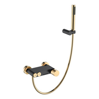 Boheme Stick DIAMOND Смеситель настенный для ванны Gold