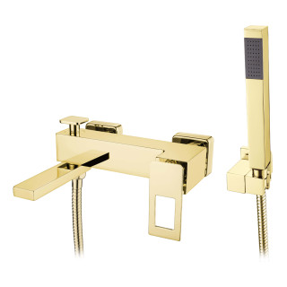 Boheme Q Смеситель настенный для ванны Gold