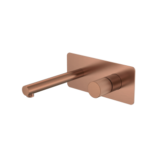 Boheme Stick LINEA Смеситель встраиваемый для раковины на 2 отверстия Copper Brushed