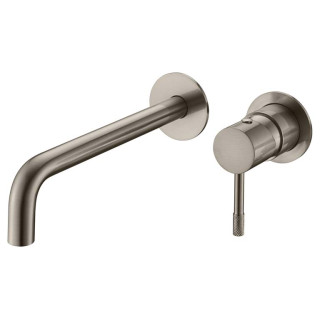 Boheme Uno Смеситель встраиваемый для раковины на 2 отверстия Nickel Brush