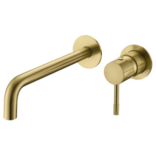 Boheme Uno Смеситель встраиваемый для раковины на 2 отверстия Matt Gold