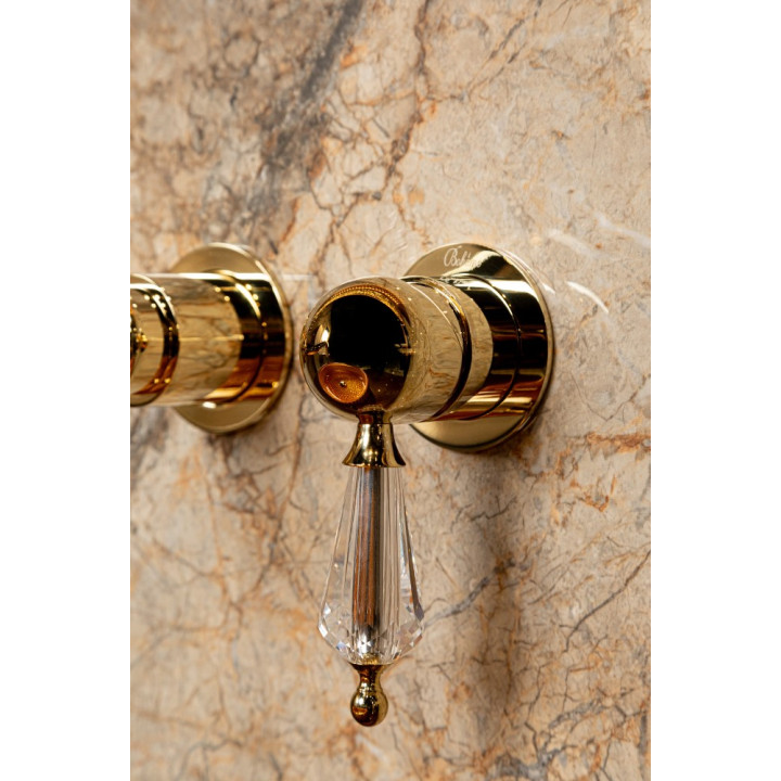 Boheme 327 смеситель скрытый Gold для раковины