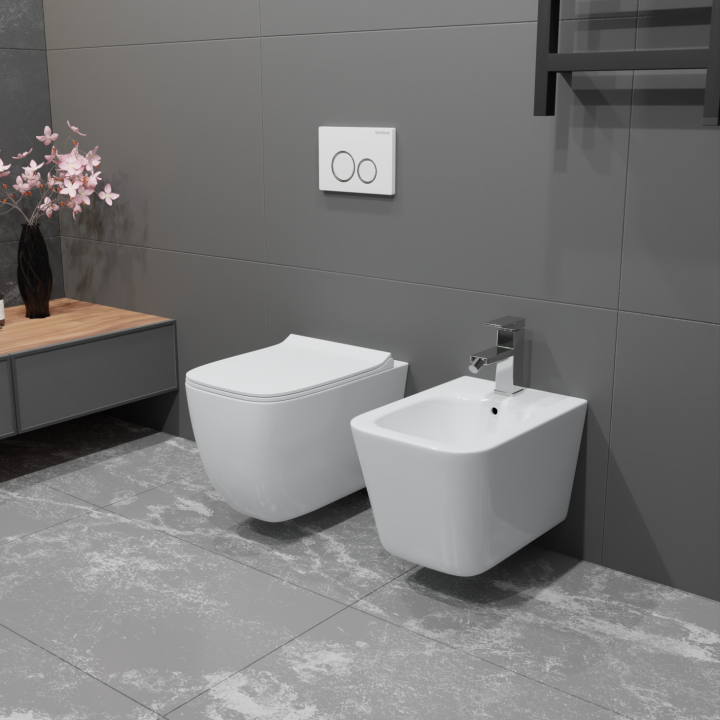 Инсталляция Charus Torre Bianca для подвесного биде, BD.300.01