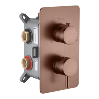 Boheme CELL Смеситель встраиваемый на 3 потребителя Brushed Bronze