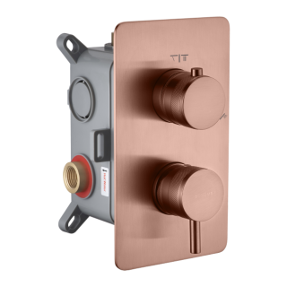 Boheme CELL Смеситель встраиваемый на 2 потребителя Copper Brushed