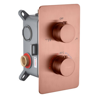 Boheme CELL Смеситель встраиваемый с термостатом Copper Brushed