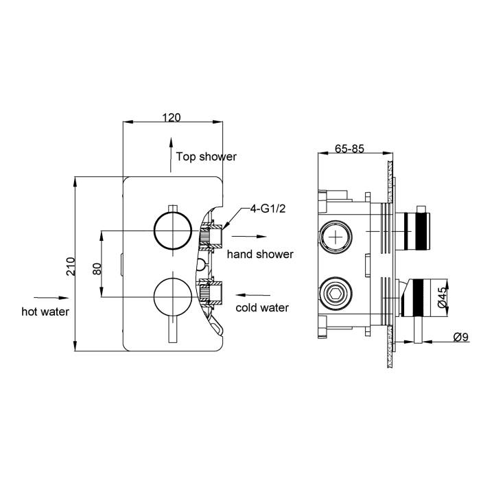 Boheme 135-2-MW смеситель встраиваемый White