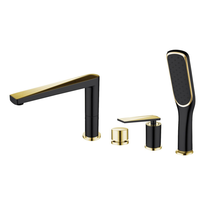 Boheme 380-B смеситель на борт ванны Black