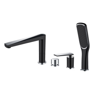 Boheme 370-B смеситель на борт ванны Black