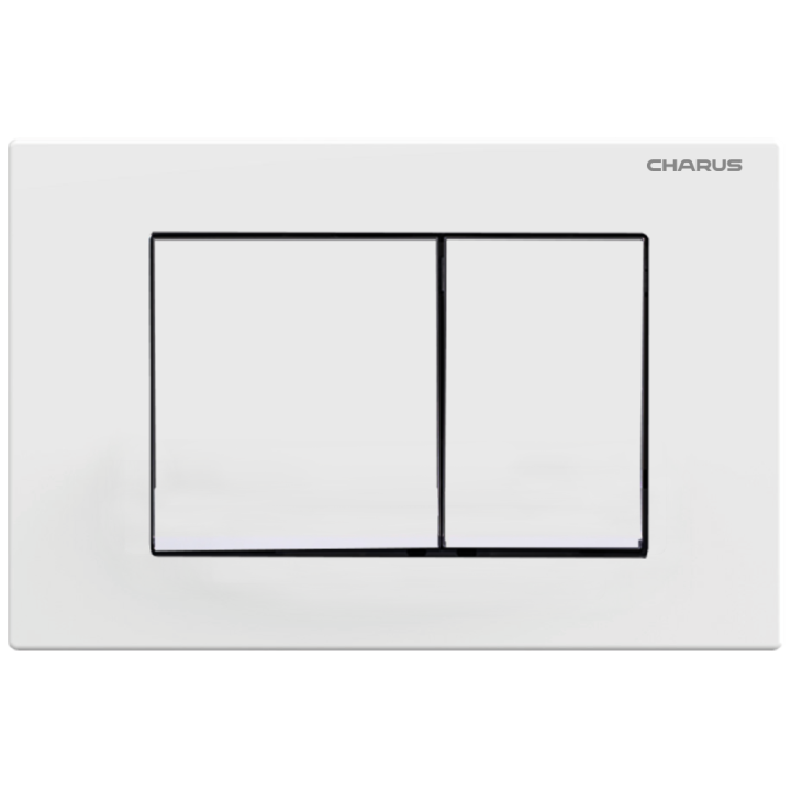 Клавиша смыва Charus Minimalista - белая, для инсталляции, FP.310.12.01