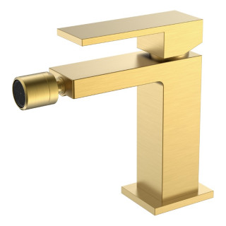 Boheme Qubic Смеситель для биде Matt Gold