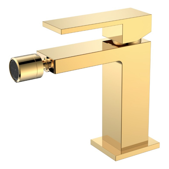 Boheme Qubic 476-G смеситель для биде Gold