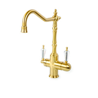 Boheme MEDICI Ripresa Смеситель для кухни с краном под фильтр Bronze