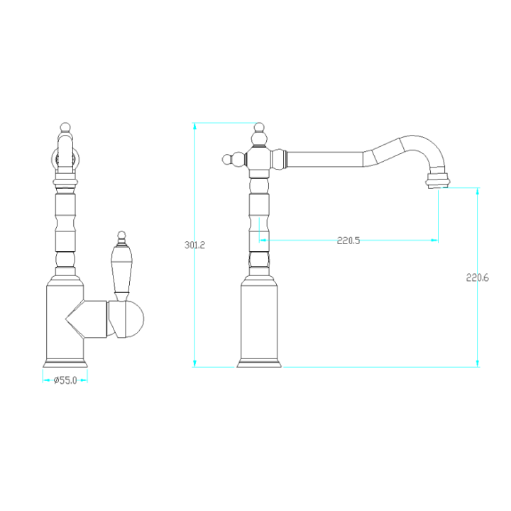 Boheme 101-SW смеситель для кухни Bronze