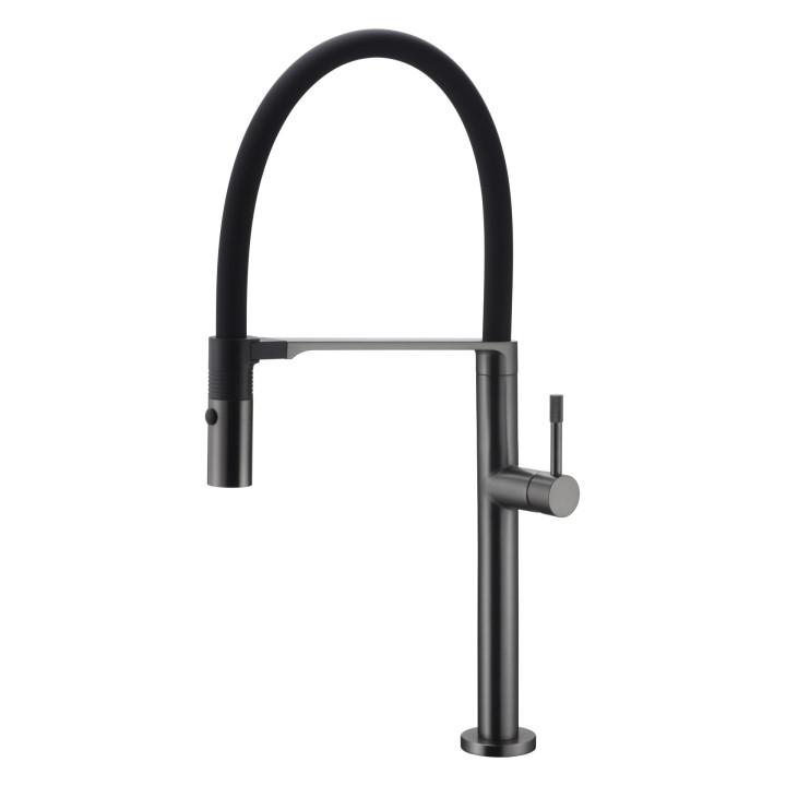 Boheme 114-GM смеситель кухонный Uno Gun Metall