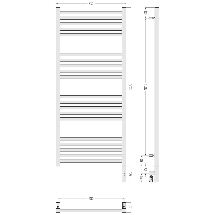 Сунержа 30-5701-1250 полотенцесушитель электрический