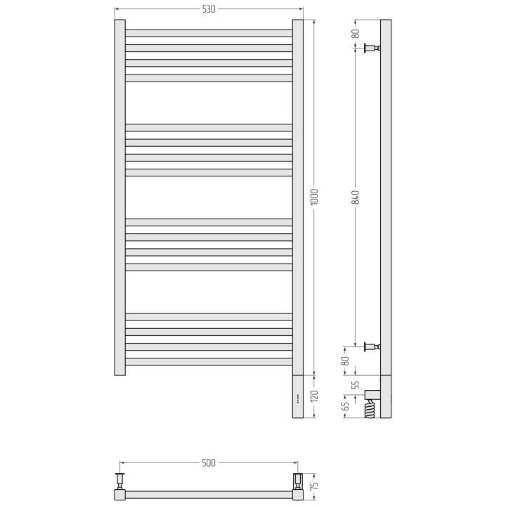 Сунержа 12-5701-1050 полотенцесушитель электрический