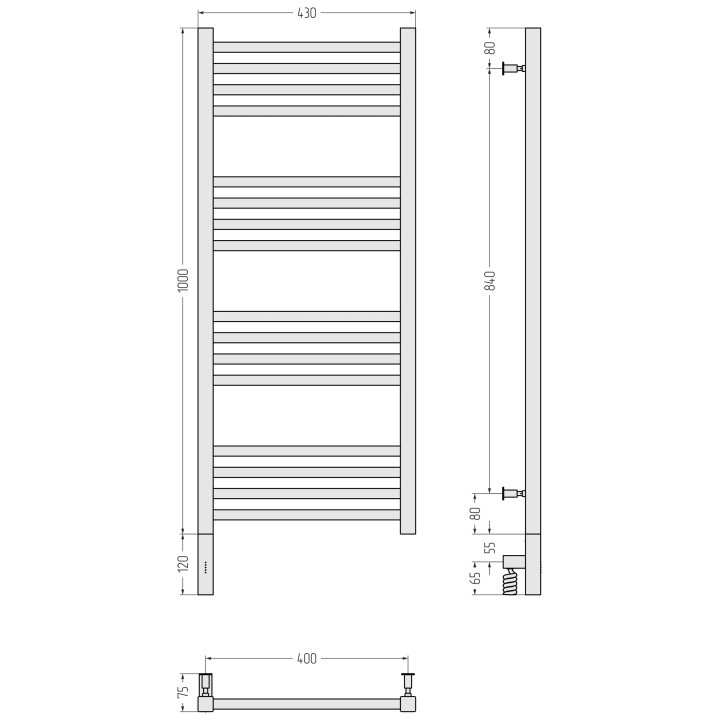 Сунержа 31-5700-1040 полотенцесушитель электрический
