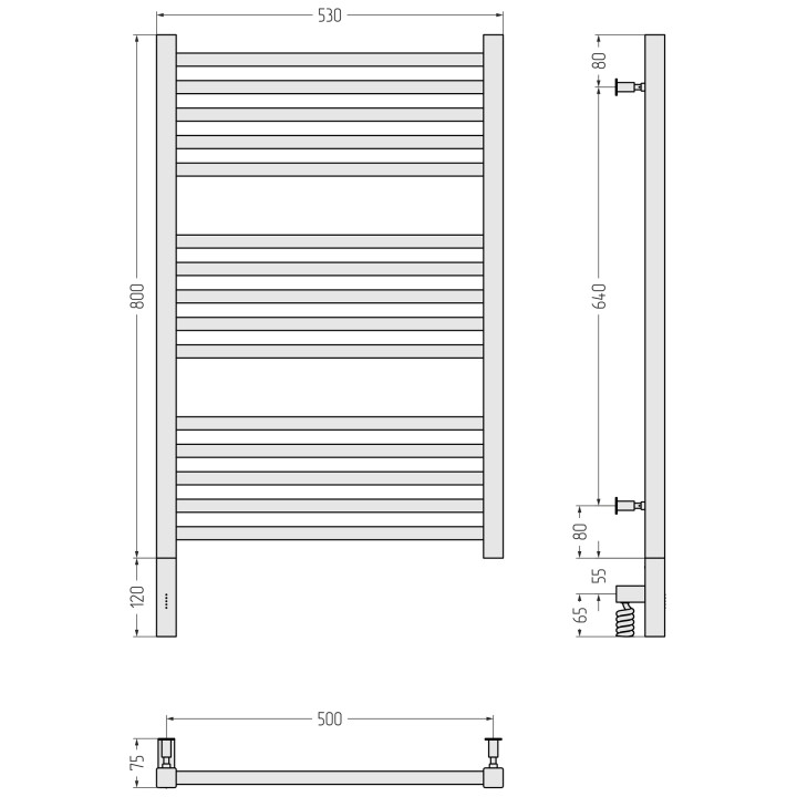 Сунержа 32-5700-8050 полотенцесушитель электрический