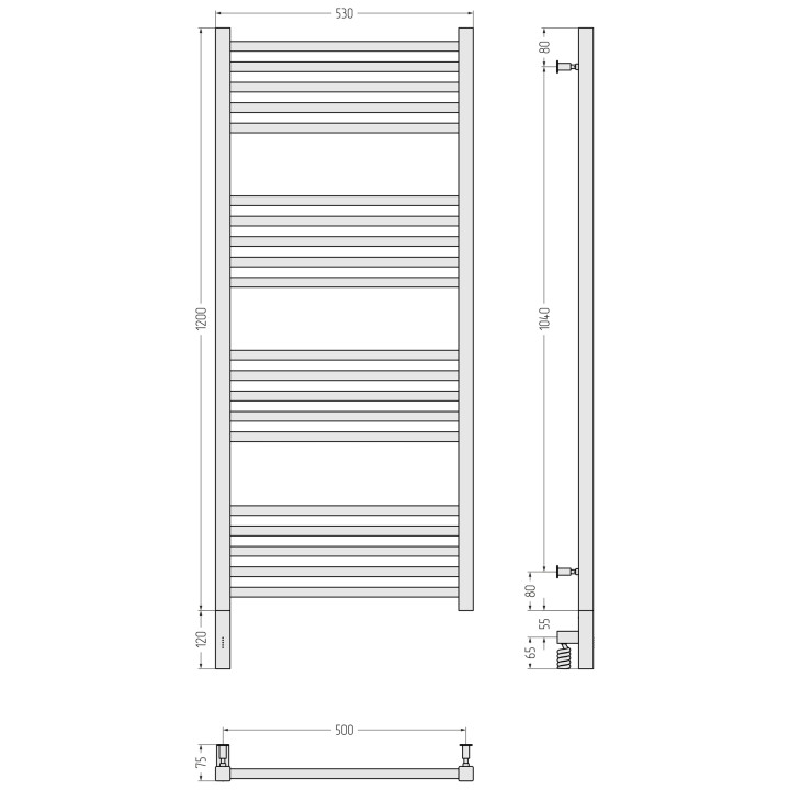 Сунержа 32-5700-1250 полотенцесушитель электрический