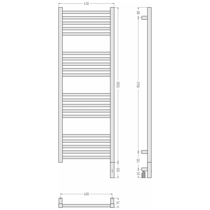 Сунержа 051-5901-1240 полотенцесушитель электрический