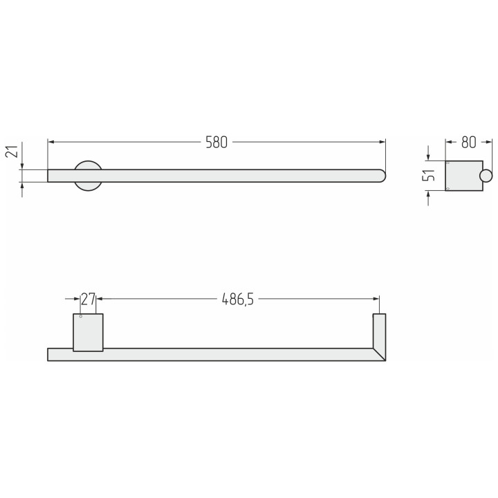 Сунержа 05-0858-0500 полотенцесушитель бронза