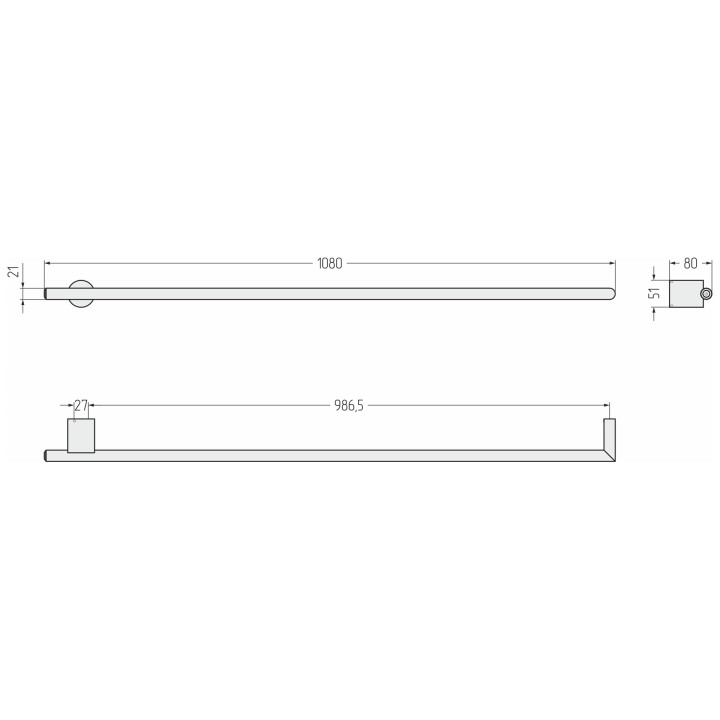 Сунержа 071-0857-1000 полотенцесушитель 100х2 см