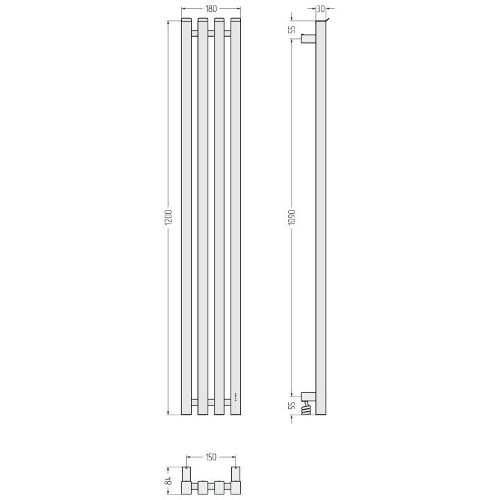 Сунержа 31-0853-1215 электрический полотенцесушитель