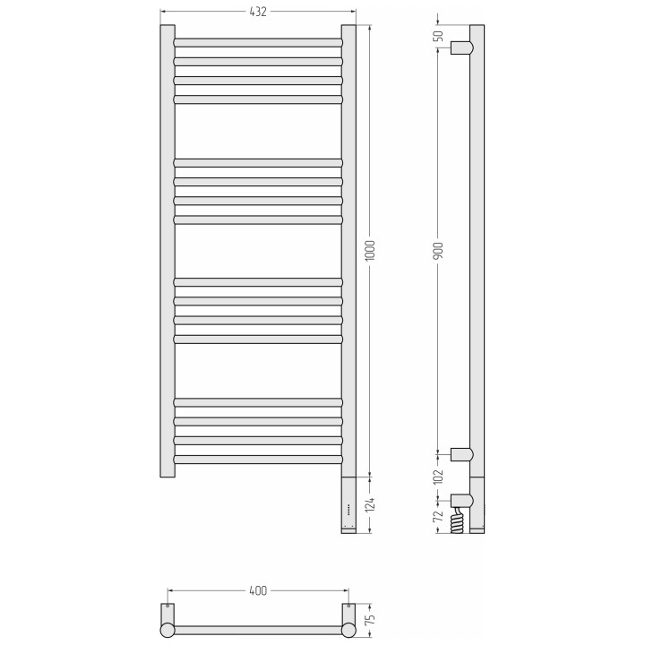 Сунержа 05-6005-1040 полотенцесушитель электрический