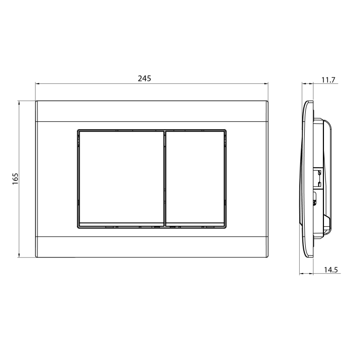 Клавиша смыва Charus Minimalista - бежевый цвет, FP.310.51.01