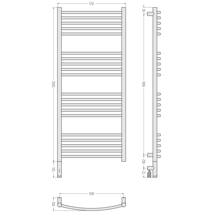 Сунержа 051-6002-1250 полотенцесушитель электрический